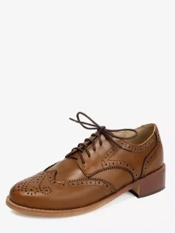 Women's Oxford Shoes Round Toe Lace Up Casual Shoes