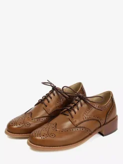 Women's Oxford Shoes Round Toe Lace Up Casual Shoes