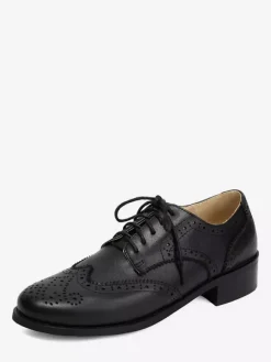 Women's Oxford Shoes Round Toe Lace Up Casual Shoes