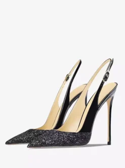 Women's Party Shoes Glitter Patchwork High Heel Prom Shoes