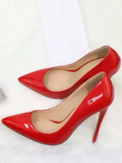 Women's Patent Leather High Heel Pumps