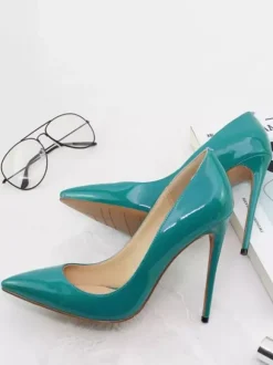 Women's Patent Leather High Heel Pumps