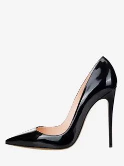 Women's Patent Leather Stiletto Heel Pumps White