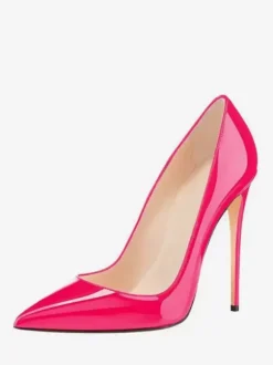 Women's Patent Leather Stiletto Heel Pumps White