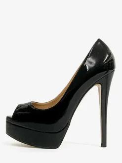 Women's Peep Toe Heels Platform Slip-On Sexy Pumps