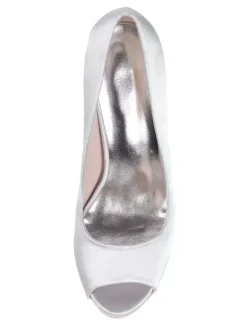 Women's Peep Toe Stiletto Heel Wedding Pumps with Platform
