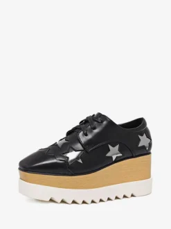 Women's Platform Oxfords Lace Up Wedge Shoes
