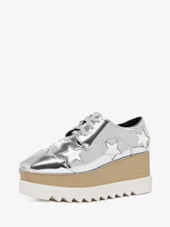Women's Platform Oxfords Lace Up Wedge Shoes