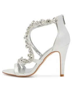 Women's Rhinestone Straps Stiletto Heel Bridal Sandals