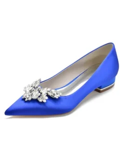 Women's Rhinestones Flat Bridal Shoes