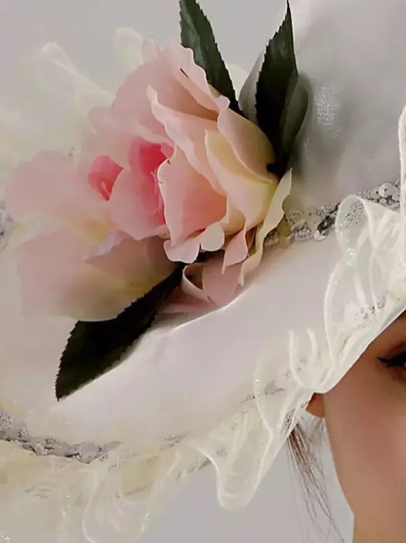 Women's 1800s Era Misses Wide Brim Victorian Hats For Party