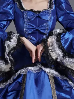 Women's 1800s Retro Rococo Dress Masked Party Ball Gown Victorian Costume Dress