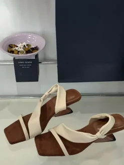 Women's Sandal Mules Open Toe Strappy Desinged Heel Sandal Slides