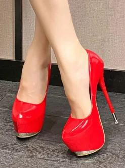 Women's Sexy High Heels Stiletto Heel PU Leather Pumps In