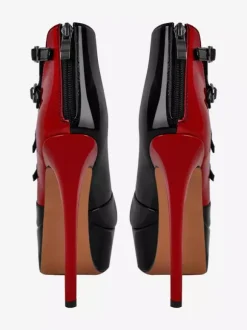 Women's Sexy Shoes Peep Toe Platform Buckle Detail Sky High Stripper Shoes