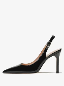 Women's Slingback Heels Buttons Stiletto Heel Pumps