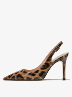 Women's Slingback Heels Buttons Stiletto Heel Pumps