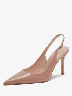 Women's Slingback Heels Buttons Stiletto Heel Pumps