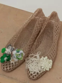 Women's Summer Flats PVC Round Toe Cut Out Designed Flat Sandals