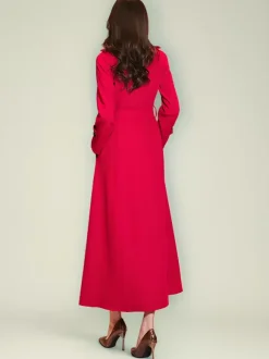 Women's Trench Coat Practical Turndown Collar Buttons Full Length Coat