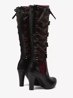 Women's Vintage Boots Chunky Heel Knee-High Boots
