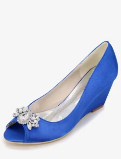 Women's Wedding Shoes Rhinestone Wedges