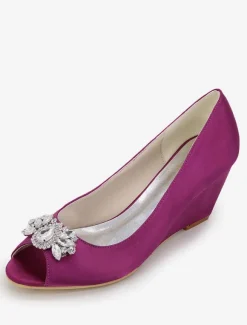 Women's Wedding Shoes Rhinestone Wedges