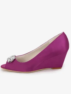 Women's Wedding Shoes Rhinestone Wedges