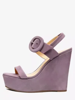 Women's Wedge Sandals Platform Open Toe Buckle Detail Sandal Shoes