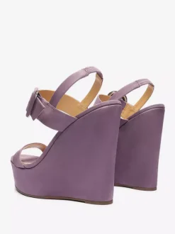 Women's Wedge Sandals Platform Open Toe Buckle Detail Sandal Shoes