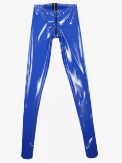Women's Adult's Tights Blue Ammonia Latex Bottoms