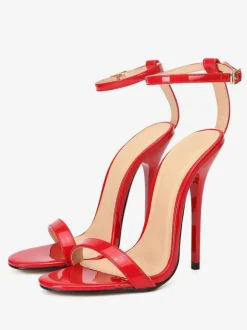 Women's Ankle Strap Sky High Stiletto Heel Sexy Sandals