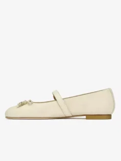 Women's Ballet Flats Square Toe Bow Mary Jane Flat Shoes