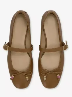 Women's Ballet Flats Square Toe Bow Mary Jane Flat Shoes