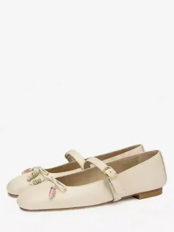 Women's Ballet Flats Square Toe Bow Mary Jane Flat Shoes