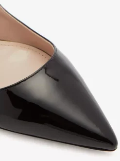Women's Black Flats Rhinestones Pointed Toe Mary Jane Ballet Flats