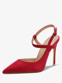 Women's Black Heels Pointed Toe Slingback High Heel Pumps