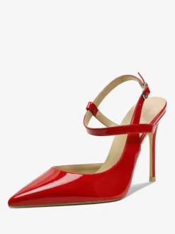 Women's Black Heels Pointed Toe Slingback High Heel Pumps