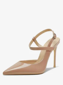 Women's Black Heels Pointed Toe Slingback High Heel Pumps