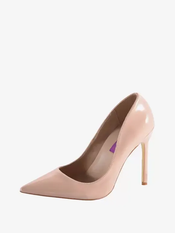 Women's Burgundy High Heels Pointed Toe Stiletto Heel Pumps