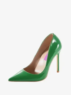 Women's Burgundy High Heels Pointed Toe Stiletto Heel Pumps