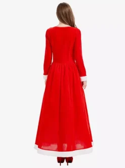 Women's Christmas Green Dress Cloak Polyester Christmas Holidays Costumes