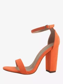 Women's Chunky Heel Ankle Strap Sandals Prom Shoes Suede Homecoming Shoes