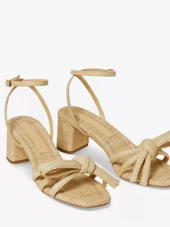 Women's Chunky Heel Sandals Bow Open Toe Ankle Strap Sandal Shoes