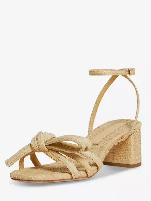 Women's Chunky Heel Sandals Bow Open Toe Ankle Strap Sandal Shoes