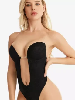 Women's Corset Lingerie Shapewear Nude Sleeveless Backless Bustier