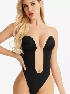 Women's Corset Lingerie Shapewear Nude Sleeveless Backless Bustier