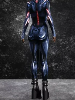 Women's Cyberpunk Zentai Bodysuit Burning Man Futuristic Exo-Suit Long Sleeves Catsuits