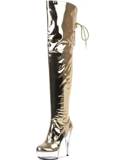Women Sexy Boots Open Toe Zipper Sequins Stiletto Heel Rave Club Silver Thigh High Boots Over The Knee Boots