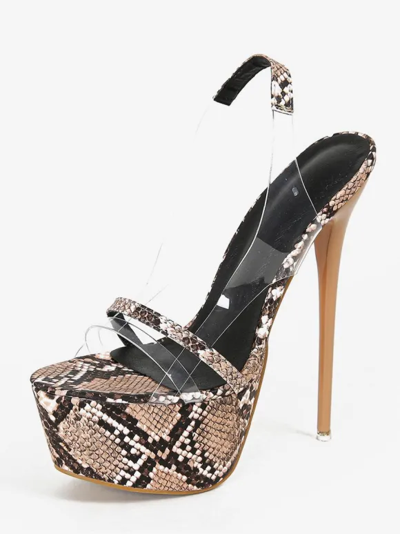 Women Sexy Sandals Platform Open Toe Stiletto Heel Sexy Shoes